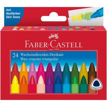 Faber-Castell: Triangular Jumbo zsírkréta 24db-os szett kép