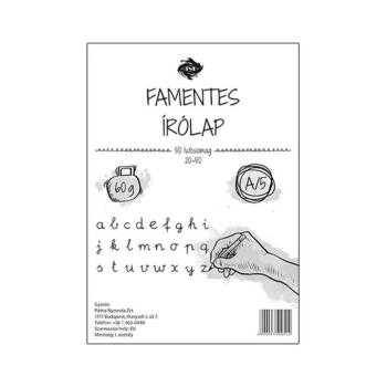 Famentes írólap pd A/5 20-50 nejlonos kép