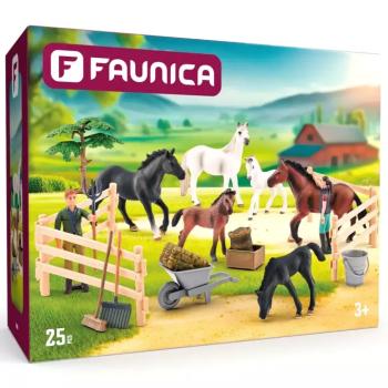 Faunica: 25db-os játékszett Lipicai lovakkal - Woodyland kép