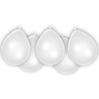 Fehér latex lufi 8db-os szett kép