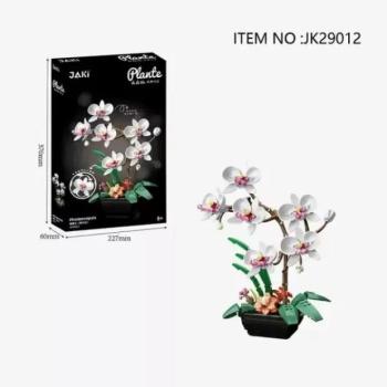 Fehér orchidea építőkocka kép