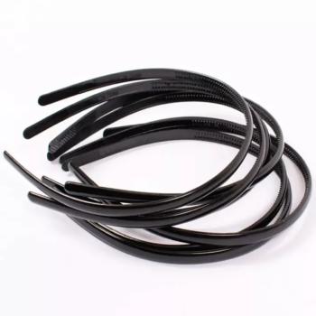 Fekete hajpánt 10db-os szett 8mm kép