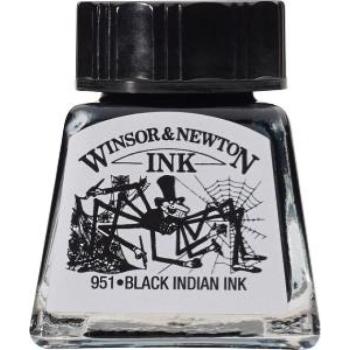 Fekete (indiai) rajztinta 14ml Winsor & Newton kép