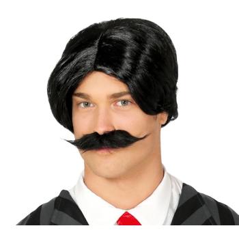 Fekete paróka bajusszal - Addams Family kép