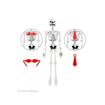 Felfújható csontváz nyakkendővel/melltartóval, 183 cm kép