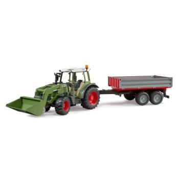 Fendt Vario 211 traktor homlokrakodóval és billenővel - Bruder 2182 kép