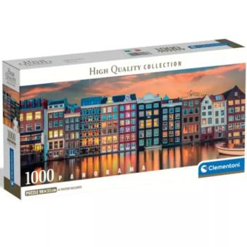 Fényes Amszterdam HQC panoráma 1000db-os puzzle - Clementoni kép