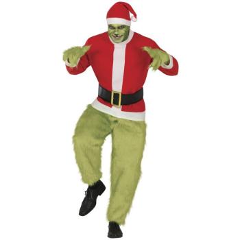 Férfi jelmez - Grinch Méret - felnőtt: M kép