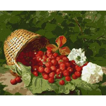 Festés számok szerin - Eperkosár ©William Hammer 40 x 50 cm kép
