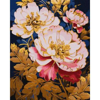 Festés számok szerin - Rózsaszín szimfónia extra metál színekkel ©art_selena_ua 40 x 50 cm kép