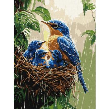 Festés számok szerin - Tavaszi eső ©art_selena_ua 30 x 40 cm kép