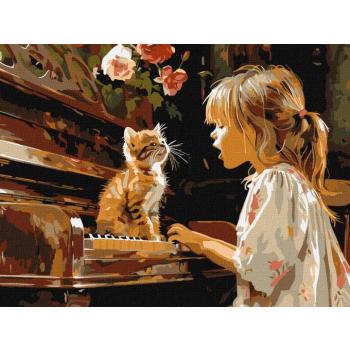 Festés számok szerint - Énekes duet art_selena_ua 30 x 40 cm