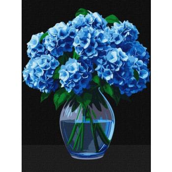 Festés számok szerint - Hortenzia csokor art_selena_ua 30 x 40 cm kép