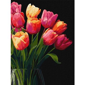 Festés számok szerint -Tulipánok illata art_selena_ua 30 x 40 cm kép