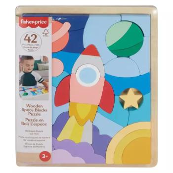 Fisher Price: Wood fa űrhajós kirakó - Mattel