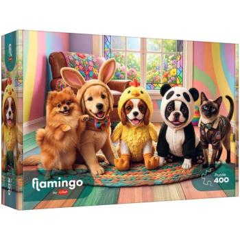 Flamingo by puzzle Öltöztethető háziállatok 400db-os puzzle - Trefl kép