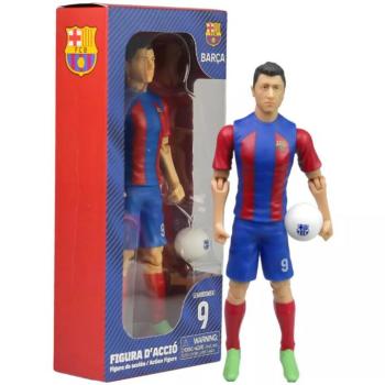 Focista akciófigura, 20 cm - FC Barcelona, Lewandowski 9-es mezben kép