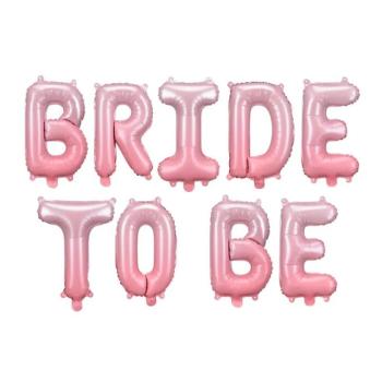 Fólia lufi Bride To Be - Satin pink 340 x 35 cm kép
