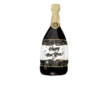 Fólia lufi - Happy New Year pezsgő kép