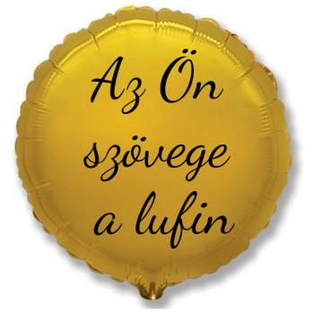 Fólia lufi szöveggel - Arany kör 45 cm kép