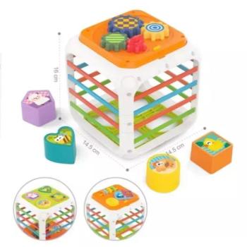 Formaválogató kocka - 16 cm kép