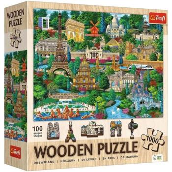 Franciaország, híres helyek - 1000 db-os fa puzzle - Trefl kép