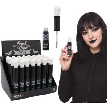 Freak & Chic fekete matt ajakfény koponyával kép