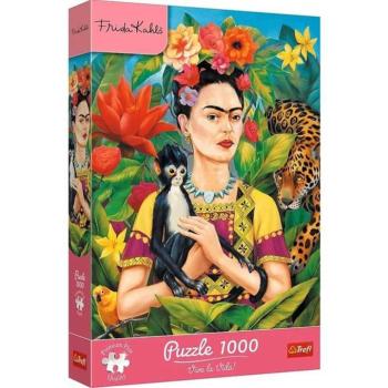 Frida Kahlo - Dzsungelportré 1000db-os prémium puzzle - Trefl kép