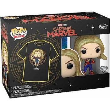 Funko Pocket Pop! & Tee: Marvel - Captain Marvel figura és póló (M) kép