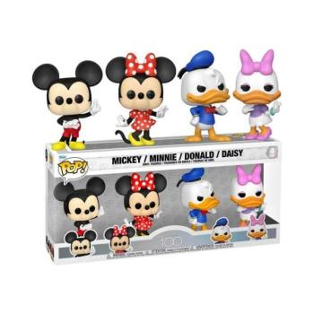 Funko Pop! 4-Pack: Disney 100th: Mickey / Minnie / Donald / Daisy figura kép