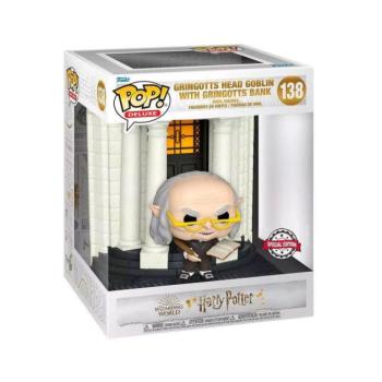 Funko POP! Deluxe: Harry Potter Diagon Alley - Gringott Bank with Head Goblin figura #138 kép