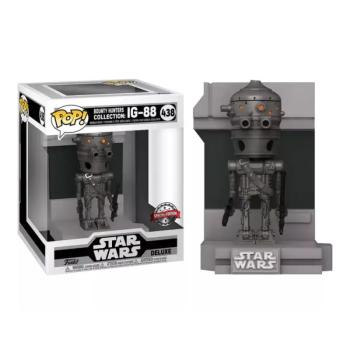 Funko Pop! Deluxe: Star Wars Bounty Hunters Collection - IG-88 (Metallic) figura #438 kép