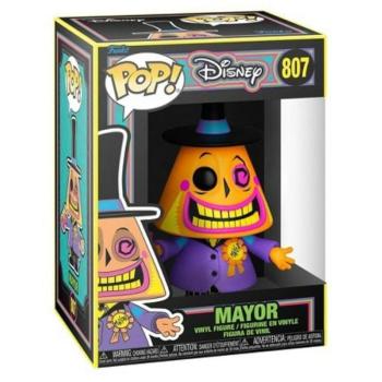Funko POP! Disney: The Nightmare Before Christmas - Mayor figura (Blacklight) #807 kép