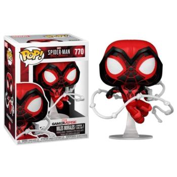 Funko POP! Games: Miles Morales - Miles (Crimson Cowl Suit) figura kép