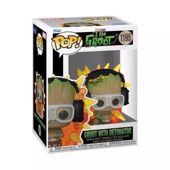 Funko POP! Marvel: I am Groot - Groot w/ detonator figura kép
