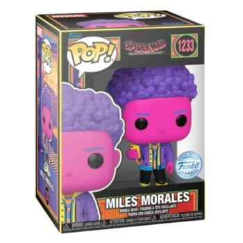 Funko POP! Marvel: Spider-Man Across the Spider-Verse - Miles Morales (Blacklight) (SE) #1233 figura Bobble-Head kép