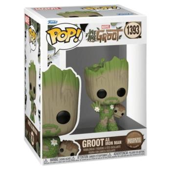 Funko POP! Marvel: We Are Groot - Iron Man Groot figura #1393 kép