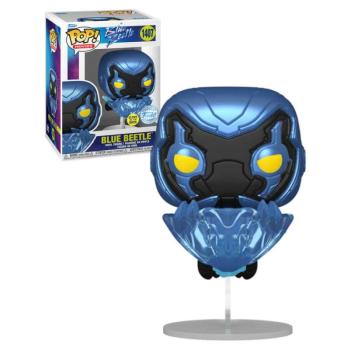 Funko POP! Movies: Blue Beetle - Blue Beetle (Glows in the Dark) (SE) figura #1407 kép