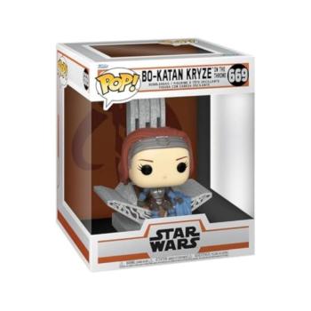 Funko POP! Star Wars: The Mandalorian – Bo Katan Kryze on throne figura #669 kép