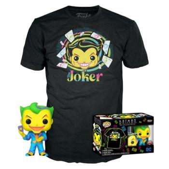 Funko Pop! & Tee: DC Comics - Joker Blacklight figura és póló (S) kép