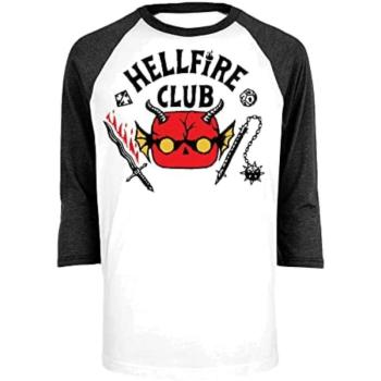Funko POP! Tee: Stranger Things - Hellfire Club 3/4 ujjú póló (M) kép