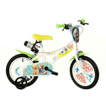 Furry Fun kutyás-cicás gyerek bicikli 14-es méretben - Dino Bikes kerékpár kép