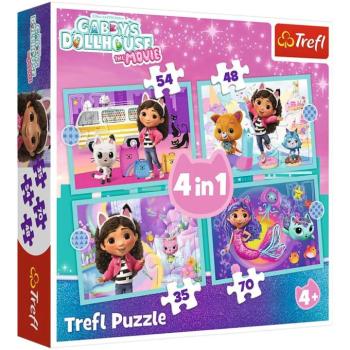 Gabi babaháza 4 az 1-ben 35-48-54-70db-os puzzle - Trefl kép