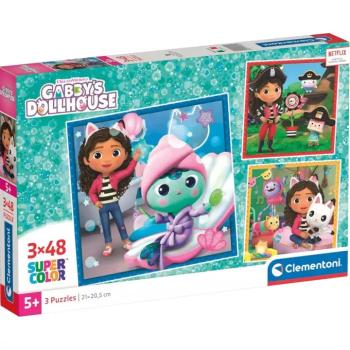 Gabi babaháza: Gabi tevékenységei 3x48db-os Supercolor puzzle - Clementoni kép