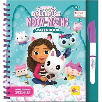 Gabi babaháza Meow-Mazing vízzel festhető színezőkönyv - Lisciani kép