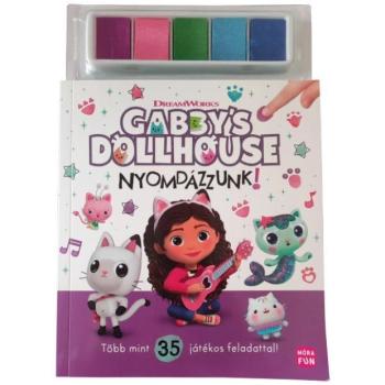 Móra: Gabi babaháza - Nyomdázzunk! foglalkoztató könyv kép
