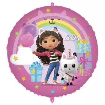 Gabi babaháza kör alakú fólia lufi 46cm kép