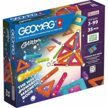 Geomag Glitter panels 35db-os csillámos mágneses építőjáték kép
