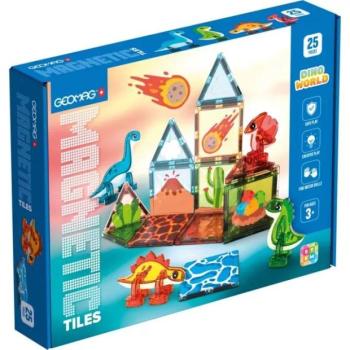 Geomag: Magnetic Tiles dínóvilág építőjáték kép