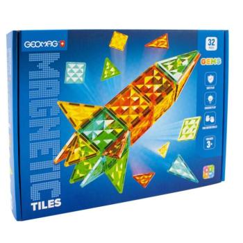 Geomag: Magnetic Tiles Gems Rocket 32db-os rakéta készlet kép
